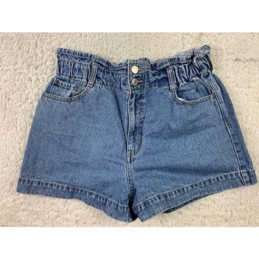 Forever 21 Size L Womens Shorts Paper Bag Waist Cotton High Rise